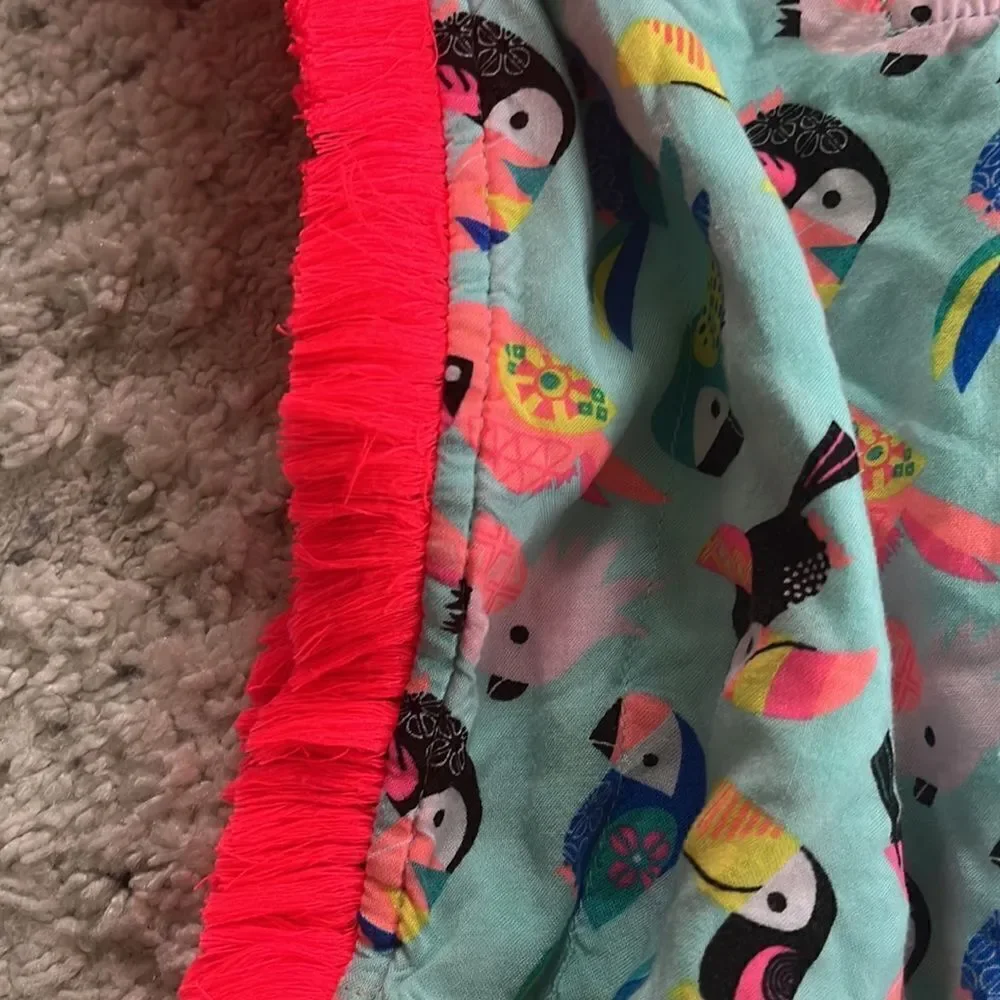 Cat & Jack size 12 month girls swim coverup tropical toucans